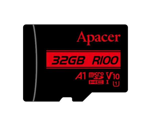 Apacer R100 MicroSDXC UHS-1 U3 V30 A2 32GB Class 10 Memory Card