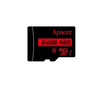 Apacer 64GB microSDXC/SDHC UHS-1 U1 R85 CLASS 10 Memory Card