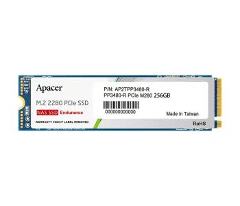 APACER P3480-R PCLE M280 256GB GEN 3x4 NAS SSD #AP256GPP3480-R