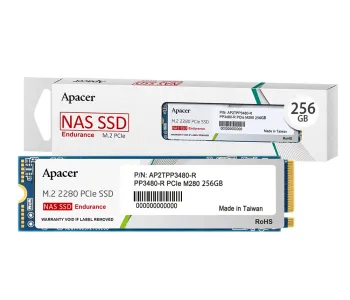 APACER P3480-R PCLE M280 256GB GEN 3x4 NAS SSD #AP256GPP3480-R