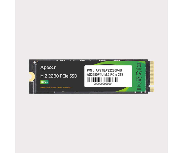 Apacer 2TB AS2280P4U M.2 PCIe Gen3 x4 NVMe SSD #AP2TBAS2280P4U-1