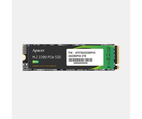 Apacer AS2280P4X 512GB M.2 PCIe TM Gen3 x4 SSD #AP512GAS2280P4X-1