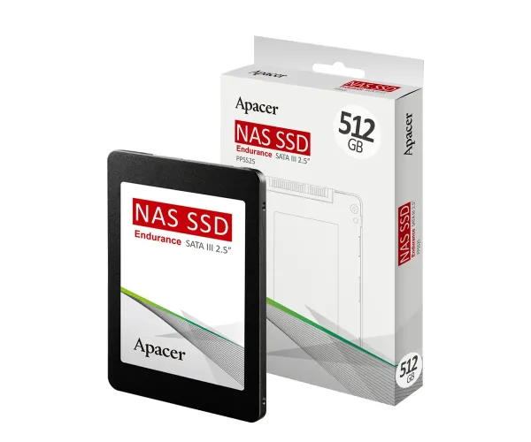 APACER PSS25-R SATA 2.5 512GB 7MM NAS SSD