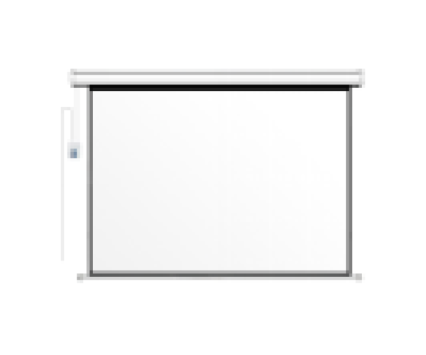 PC Power 96 inch x 96 inch Electric Projection Screen