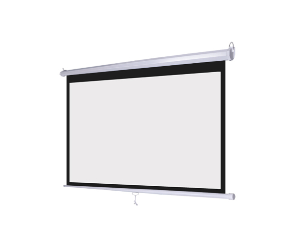 PC Power 96 Inch x 96 Inch Manual Projector Screen 