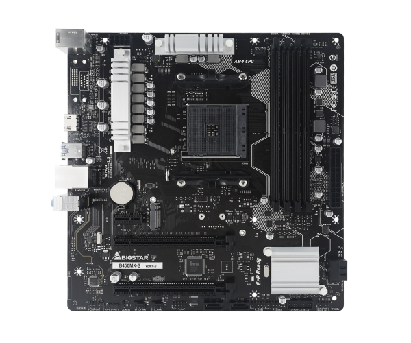 BIOSTAR B450MX-S DDR4 AMD AM4 Micro ATX Motherboard