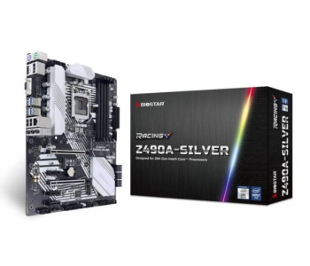 BIOSTAR RACING Z490A-SILVER LGA 1200 ATX Intel Motherboard