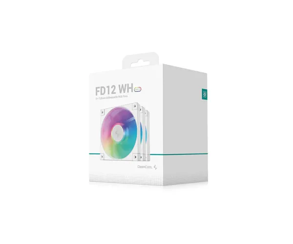 Deepcool FD12 ARGB WH (3 in 1) 120mm Cooling Fan