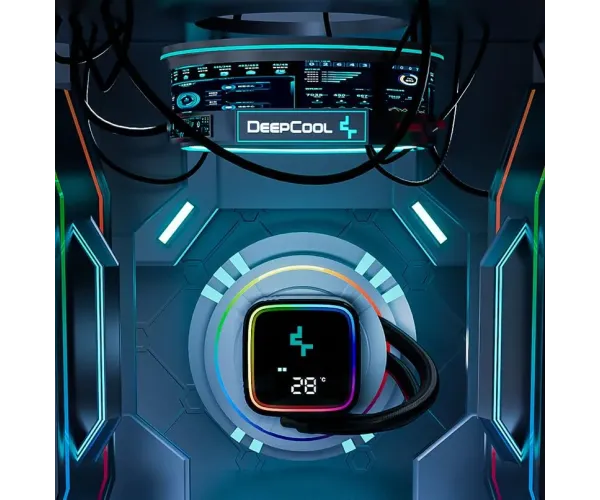 DeepCool LS520 SE Digital 240mm AIO Liquid Cooler with Status Display