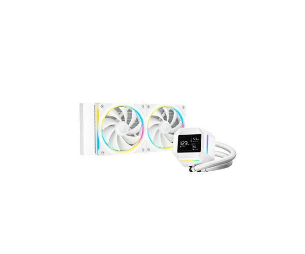 Deepcool LM240 WH ARGB-Liquid Cooler with Mini LCD Screen