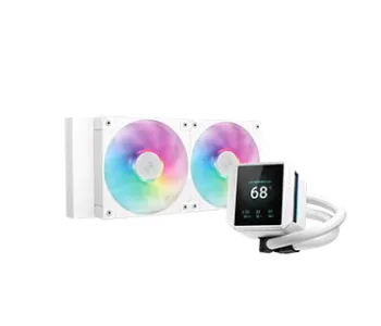DeepCool MYSTIQUE 240 ARGB WH LCD Liquid Cooler