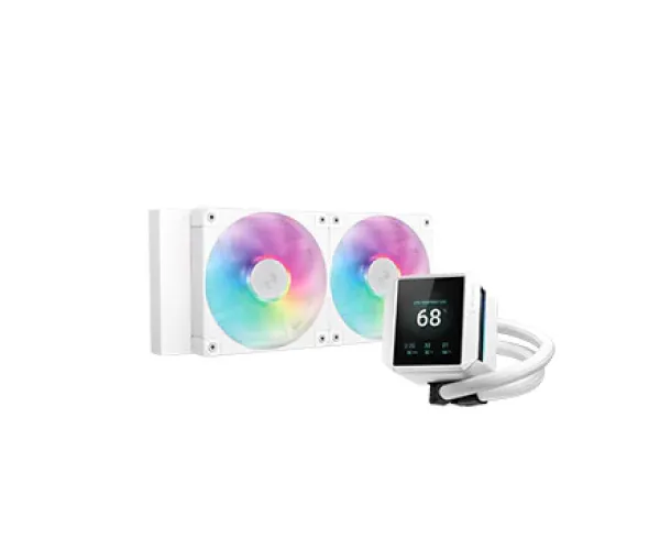 DeepCool MYSTIQUE 240 ARGB WH LCD Liquid Cooler