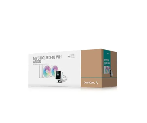DeepCool MYSTIQUE 240 ARGB WH LCD Liquid Cooler