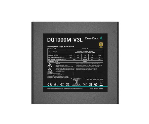 Deepcool DQ1000M-V3L 80 Plus Gold Fully Modular 1000W Power Supply