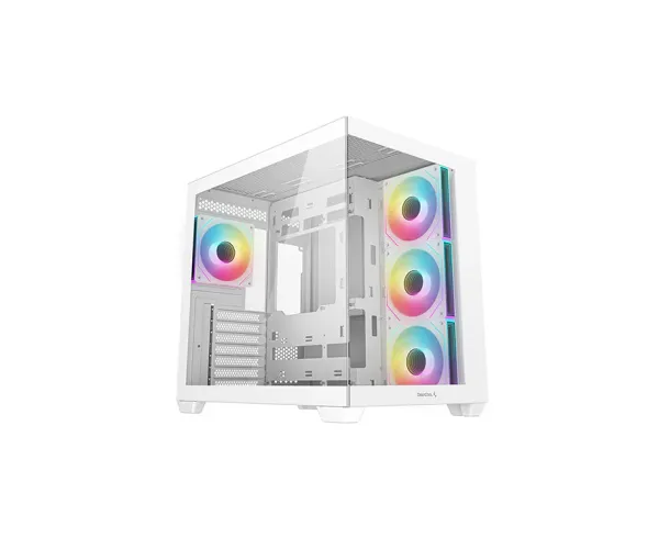 Deepcool CG530 4F WH Mid Tower ATX Gaming Casing with 4 ARGB Fans