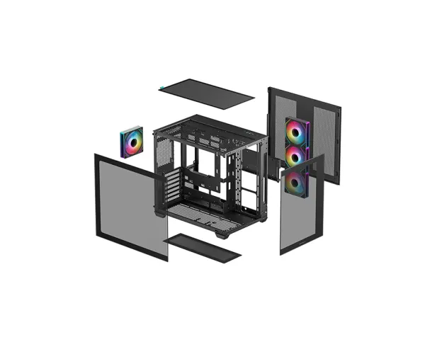Deepcool CG530 4F Mid Tower ATX Gaming Casing with 4 ARGB Fans