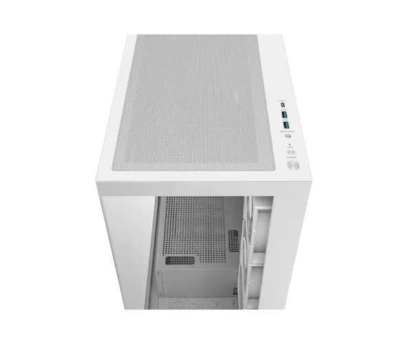 DeepCool CG580 4F WH Panoramic Tempered Glass Panels Single Chamber ATX FISHTANK Case With 4 ARGB Fans
