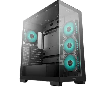 DeepCool CG580 4F Panoramic Tempered Glass Panels Single Chamber ATX FISHTANK Case With 4 ARGB Fans