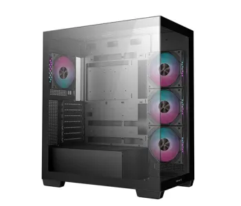 DeepCool CG580 4F Panoramic Tempered Glass Panels Single Chamber ATX FISHTANK Case With 4 ARGB Fans