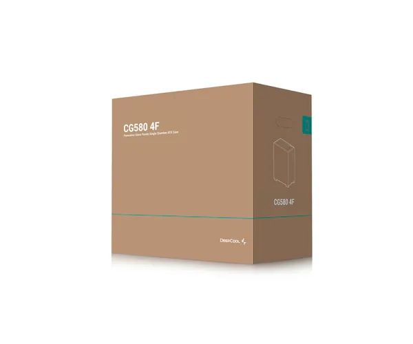 DeepCool CG580 4F Panoramic Tempered Glass Panels Single Chamber ATX FISHTANK Case With 4 ARGB Fans