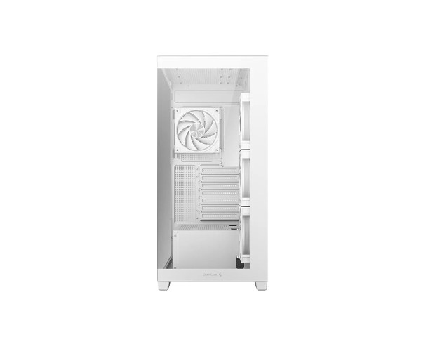 DeepCool CG580 4F V2 WH Panoramic Glass Panels Single Chamber ATX Fishtank Case with 4 ARGB PWM Fans
