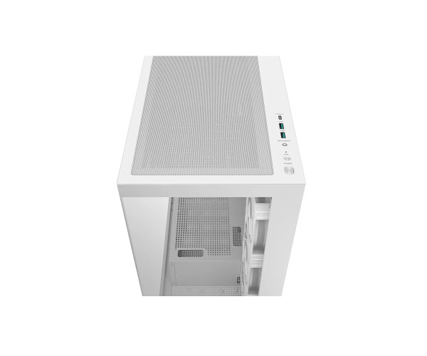 DeepCool CG580 4F V2 WH Panoramic Glass Panels Single Chamber ATX Fishtank Case with 4 ARGB PWM Fans