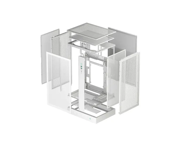 DeepCool CH270 Digital WH M-ATX Compact Case with Data Screen