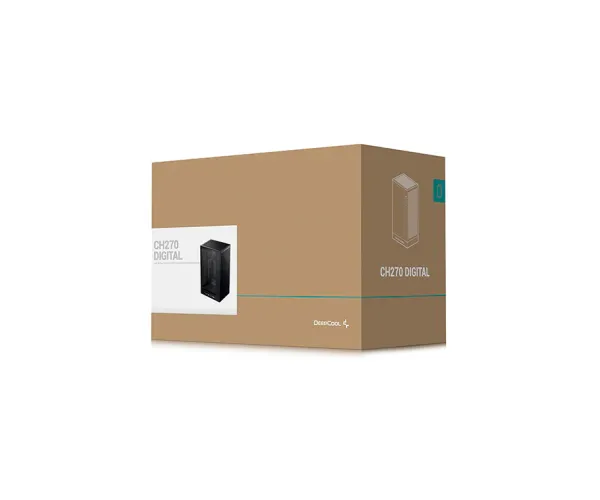 DeepCool CH270 Digital M-ATX Case with Data Screen
