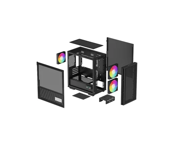 DeepCool CH360 DIGITAL BK mATX Airflow Case