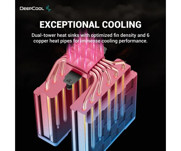 DeepCool AK620 Zero Dark Zoria High Performance CPU Cooler