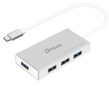 DTECH DT-3308 USB 3.0 4 Port 1.2 Meter Hub