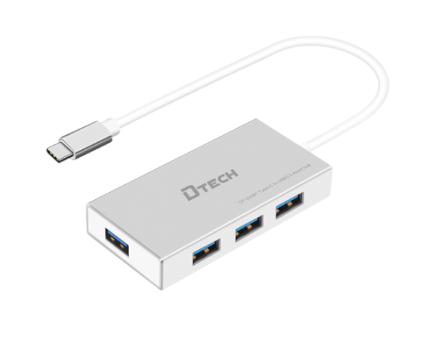 DTECH DT-3308 USB 3.0 4 Port 0.25 Meter Hub
