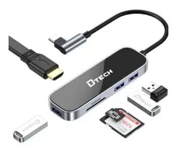 Dtech T0040 7 in 1 Type Hub