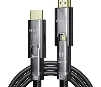 DTECH DT-HF3050 D-A SUPPORT HDMI TO HDMI 8K FIBER OPTIC CABLE 50M 