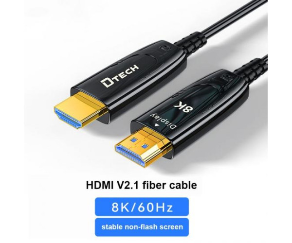 Dtech DT-HOF8010 10m HDMI To HDMI Fiber Optic Cable