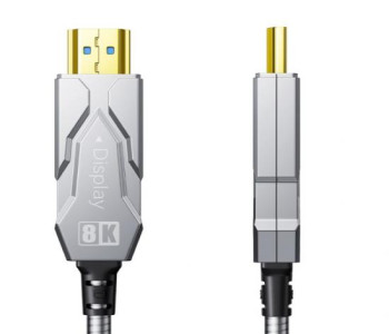 DTECH DT-HF8015K HDMI TO HDMI 8K ARMOR FIBER OPTIC CABLE 15M 