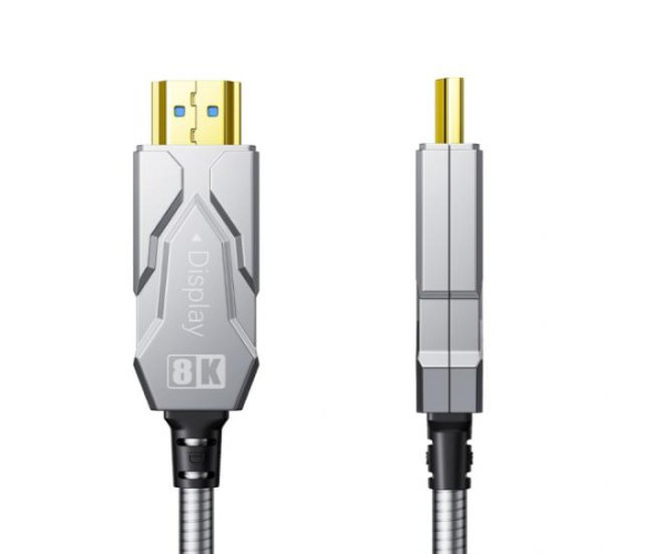DTECH DT-HF8015K HDMI TO HDMI 8K ARMOR FIBER OPTIC CABLE 15M 