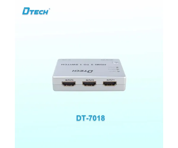 Dtech DT-7018 3 In 1 Out HDMI SWITCH Support 1080p And 3D