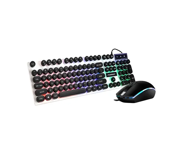 FOREV FV-Q90 Wired Glow Gaming Keyboard & Mouse Set