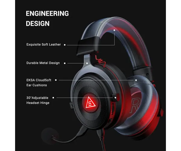 EKSA E900 Pro 7.1 Virtual Surround Sound Gaming Headset