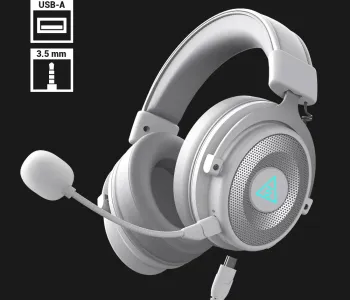 EKSA E900 Pro White 7.1 Virtual Surround Sound Gaming Headset