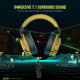 EKSA E900 Pro Yellow 7.1 Virtual Surround Sound Gaming Headphone