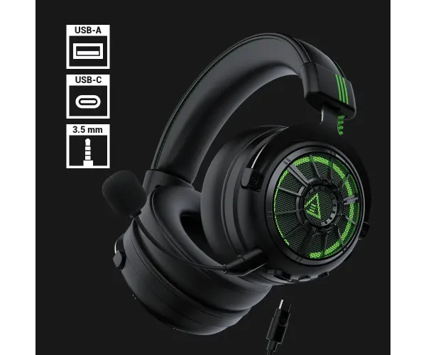 EKSA StarEngine Pro 7.1 Surround Sound Wired Gaming Headphone