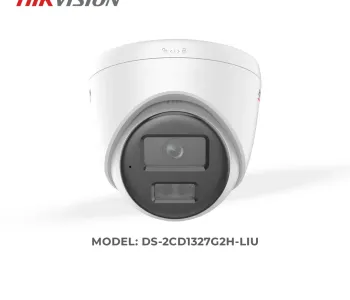 Hikvision DS-2CD1327G2H-LIU 2 MP ColorVu with Smart Hybrid Light Fixed Turret Network Camera