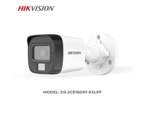 Hikvision DS-2CE16D0T-EXLPF 2MP Smart Hybrid Light Fixed Mini Bullet Camera