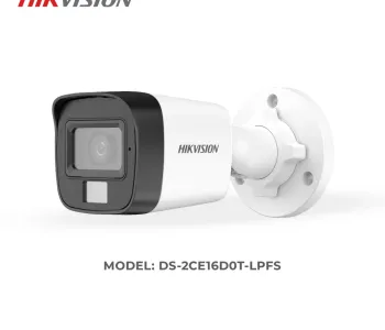 Hikvision DS-2CE16D0T-LPFS 2MP Smart Hybrid Light Audio Fixed Mini Bullet Camera