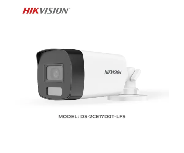 Hikvision DS-2CE17D0T-LFS 2MP Smart Hybrid Light Audio Fixed Bullet Camera