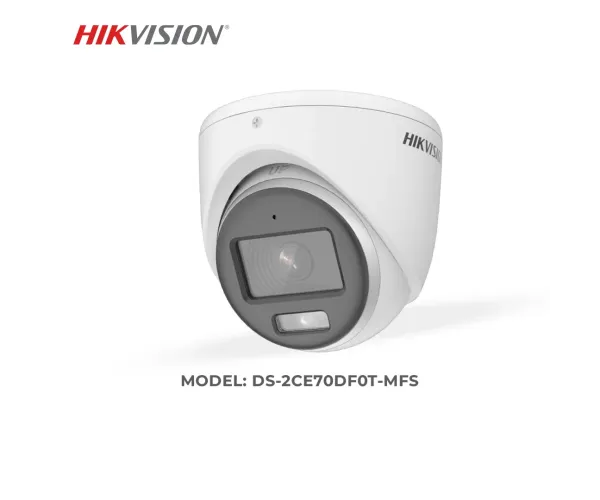 Hikvision DS-2CE70DF0T-MFS 2MP ColorVu Audio Fixed Turret Camera