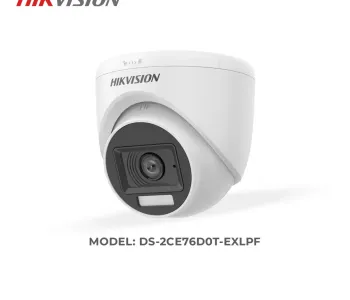 Hikvision DS-2CE76D0T-EXLPF 2MP Smart Hybrid Light Indoor Fixed Turret Camera