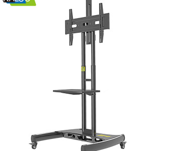 Kaloc KLC-150/B 32-75 Inch Adjustable Mobile TV Trolley For IFP